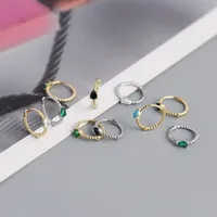 Géométrique Mode Gemme Placage Des Boucles D'Oreilles main image 4