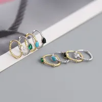 Geometric Fashion Gem Plating Earrings main image 3