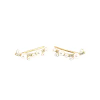 Geometric Fashion Gem Plating Earrings Ear Studs main image 1