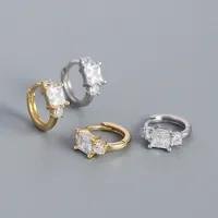 Geometric Fashion Gem Plating Earrings main image 5