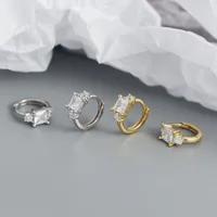 Geometric Fashion Gem Plating Earrings main image 3