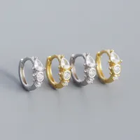 Geometric Fashion Gem Plating Earrings main image 4