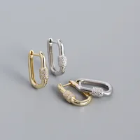 Geometric Fashion 925 Sterling Silver Gem Plating Earrings main image 5