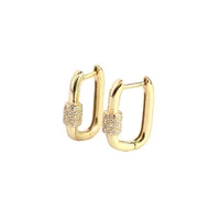 Geometric Fashion 925 Sterling Silver Gem Plating Earrings main image 1