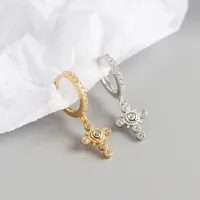 Cross Fashion Gem Plating Earrings main image 4