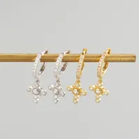 Cross Fashion Gem Plating Earrings main image 3