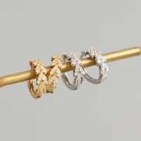 Flower Fashion Gem Plating Earrings Ear Studs main image 4