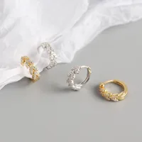 Flower Fashion Gem Plating Earrings Ear Studs main image 3