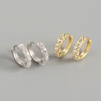 Geometric Fashion Gem Plating Earrings main image 5