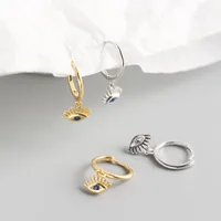 Eye Fashion 925 Sterling Silver Gem Plating Earrings main image 2