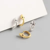 Animal Mode Argent Sterling 925 Gemme Placage Des Boucles D'Oreilles main image 3