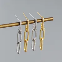 Geometric Fashion 925 Sterling Silver Gem Plating Earrings main image 3