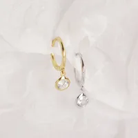 Geometric Fashion 925 Sterling Silver Gem Plating Earrings main image 4