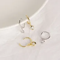 Geometric Fashion 925 Sterling Silver Gem Plating Earrings main image 2