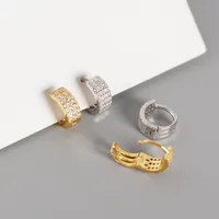 Geometric Fashion Gem Diamond Earrings main image 4