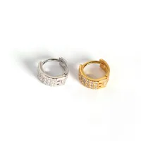 Geometric Fashion Gem Diamond Earrings main image 1