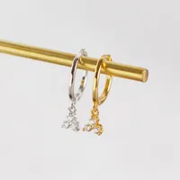 Géométrique Mode Gemme Placage Des Boucles D'Oreilles main image 3