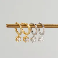 Geometric Fashion 925 Sterling Silver Gem Plating Earrings main image 4