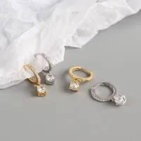 Geométrico Moda Plata De Ley 925 Joya Enchapado Pendientes main image 3