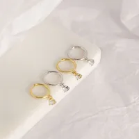 Geometric Fashion Gem Plating Earrings main image 3