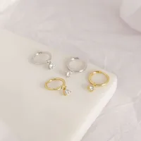 Geometric Fashion Gem Plating Earrings main image 2