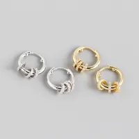 Geometric Original Design Luxurious British Style 925 Sterling Silver Gem Earrings main image 5