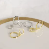 Geometric Fashion 925 Sterling Silver Gem Plating Earrings main image 2