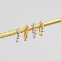 Géométrique Mode Gemme Placage Des Boucles D'Oreilles main image 4
