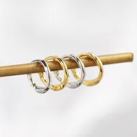 Géométrique Décontractée Style Simple Style Classique Argent Sterling 925 Pas D'Incrustation Placage Des Boucles D'Oreilles main image 4