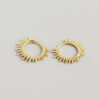 1 Pair Geometric Fashion 925 Sterling Silver Plating Earrings sku image 2