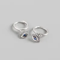 Eye Fashion 925 Sterling Silver Gem Plating Earrings sku image 1