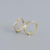Geometric Fashion Gem Plating Earrings sku image 2