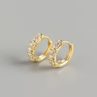 Geometric Fashion Gem Plating Earrings sku image 2