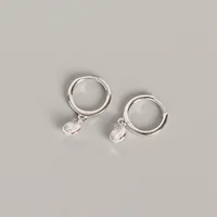 Geometric Fashion 925 Sterling Silver Gem Plating Earrings sku image 1