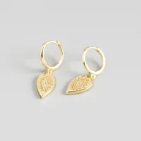 Geometric Fashion Gem Plating Earrings sku image 2