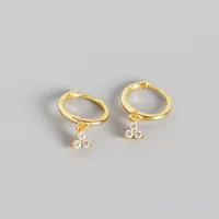 Geometric Fashion Gem Plating Earrings sku image 2