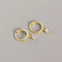 Geometric Fashion Gem Plating Earrings sku image 2
