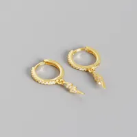 Lightning Fashion Gem Plating Earrings sku image 2