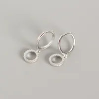 Geometric Fashion 925 Sterling Silver Gem Plating Earrings sku image 1