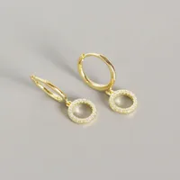 Geometric Fashion 925 Sterling Silver Gem Plating Earrings sku image 2