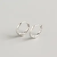 Geometric Casual Simple Style Classic Style 925 Sterling Silver No Inlaid Plating Earrings sku image 1
