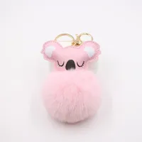 Cute Pu Leather Animal Keychain main image 2
