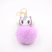 Cross-border  Plush Bag Keychain Accessories Small Pendant Pony Head Boutique Small Gift Wallet Pendant main image 1