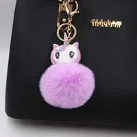 Cross-border  Plush Bag Keychain Accessories Small Pendant Pony Head Boutique Small Gift Wallet Pendant main image 4