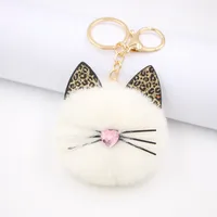 Leopard Cat Beard Plush Cat Paw Bag Pendant Keychain Diy Plush Custom Wholesale Ornaments main image 4