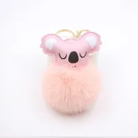 Cute Pu Leather Animal Keychain sku image 4