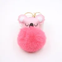 Cute Pu Leather Animal Keychain sku image 10