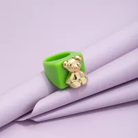 Cartoon Style Resin Animal No Inlaid Women'S main image 3