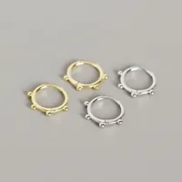 Géométrique Style Simple Argent Sterling 925 Pas D'Incrustation Placage Des Boucles D'Oreilles main image 5