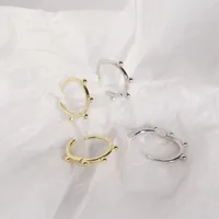 Géométrique Style Simple Argent Sterling 925 Pas D'Incrustation Placage Des Boucles D'Oreilles main image 3